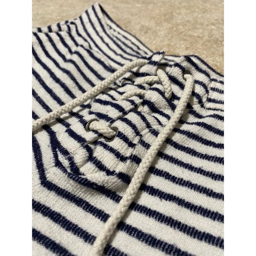 Aerie lounge shorts navy blue stripes S - Picture 4 of 10